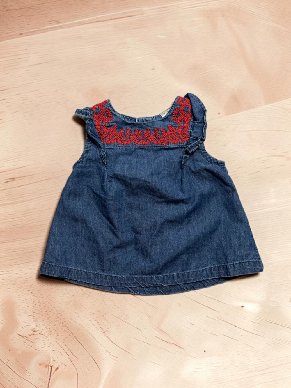 4/$12 💥♻ Baby B'Gosh Lightweight Blue Sleeveless Dress | 0-3m | 7560